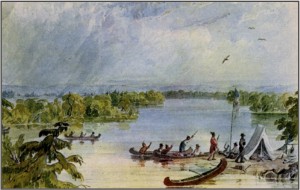 Itasaca Lake by Seth Eastman